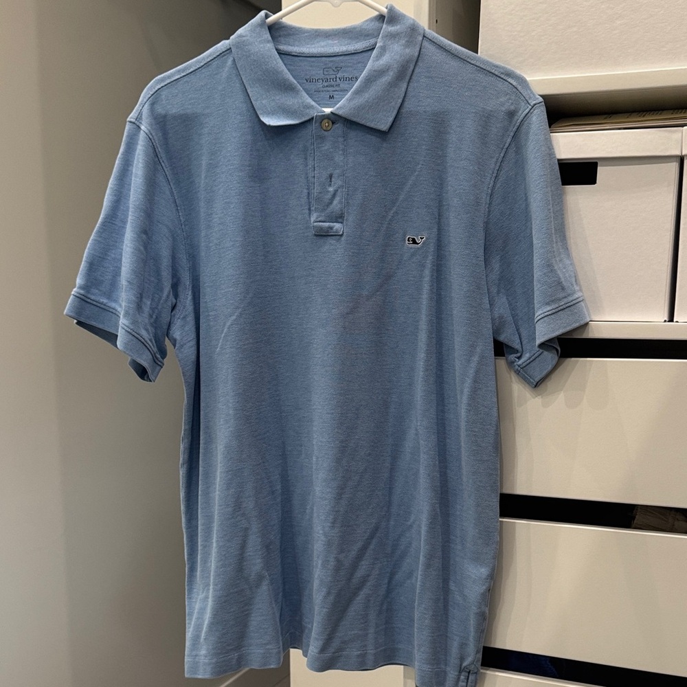 Vineyard Vines Men's Light Blue Polo Shirt